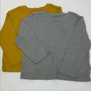 Old Navy Boys Toddler Waffle Ling Sleeve Shirts-2T